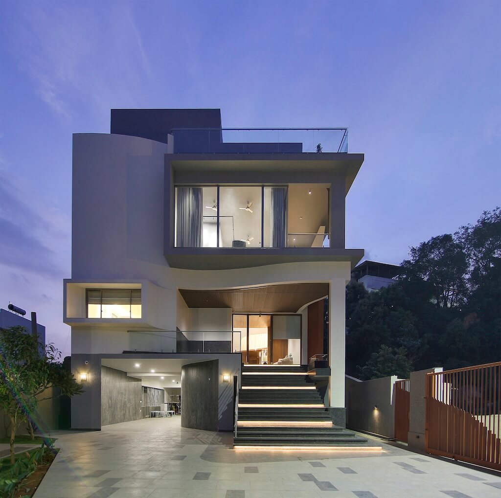 N&RD House – Bản giao hưởng đường cong giữa lòng Bengaluru