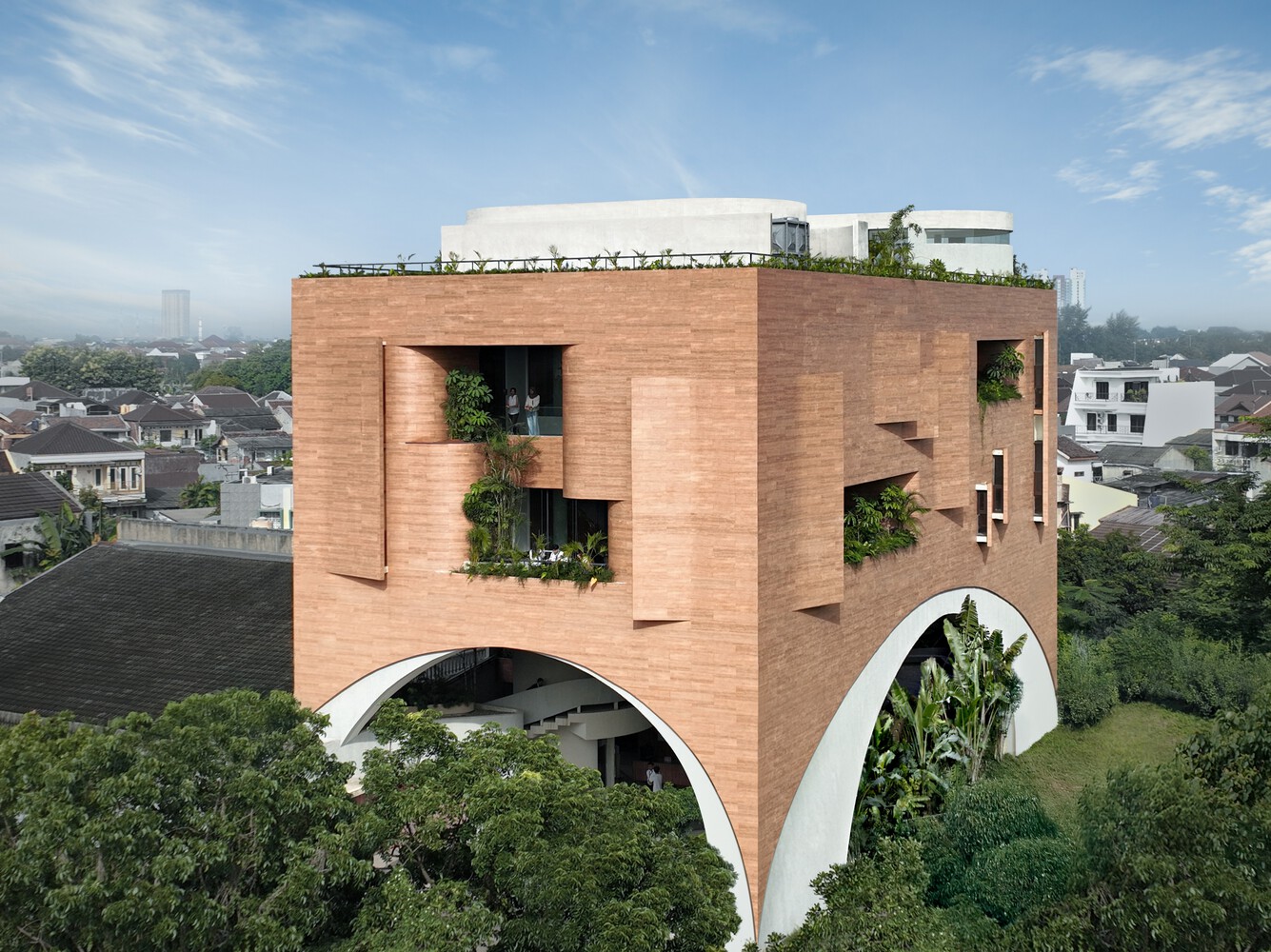 Sagehaus Office Garden – Văn phòng nhiệt đới “đón gió” giữa Jakarta của RAD+ar