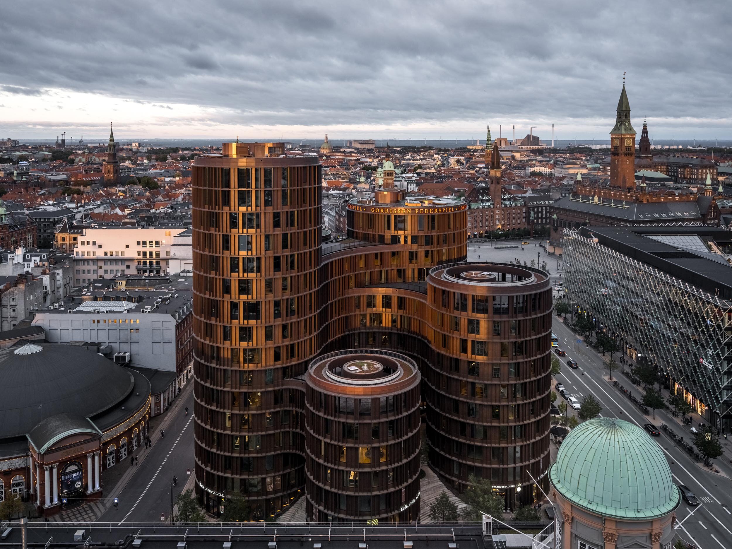 AXEL TOWERS | Tổ hợp tháp tròn tái định hình không gian đô thị Copenhagen