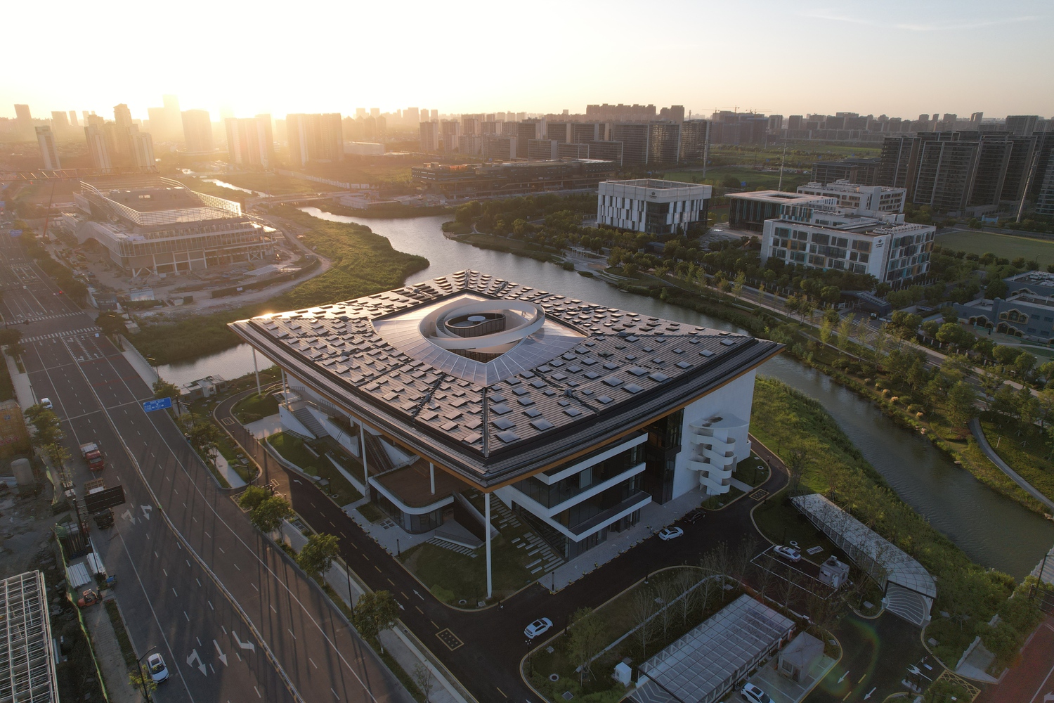 JIAXING HRNT CULTURAL CENTER | Con mắt của đô thị và biểu tượng kiến trúc văn hóa low-carbon