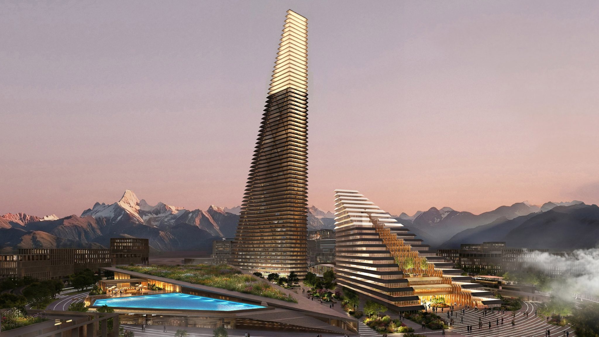 ALATAU ICONIC COMPLEX | Tổ hợp tháp biểu tượng định hình trung tâm tài chính mới tại Kazakhstan
