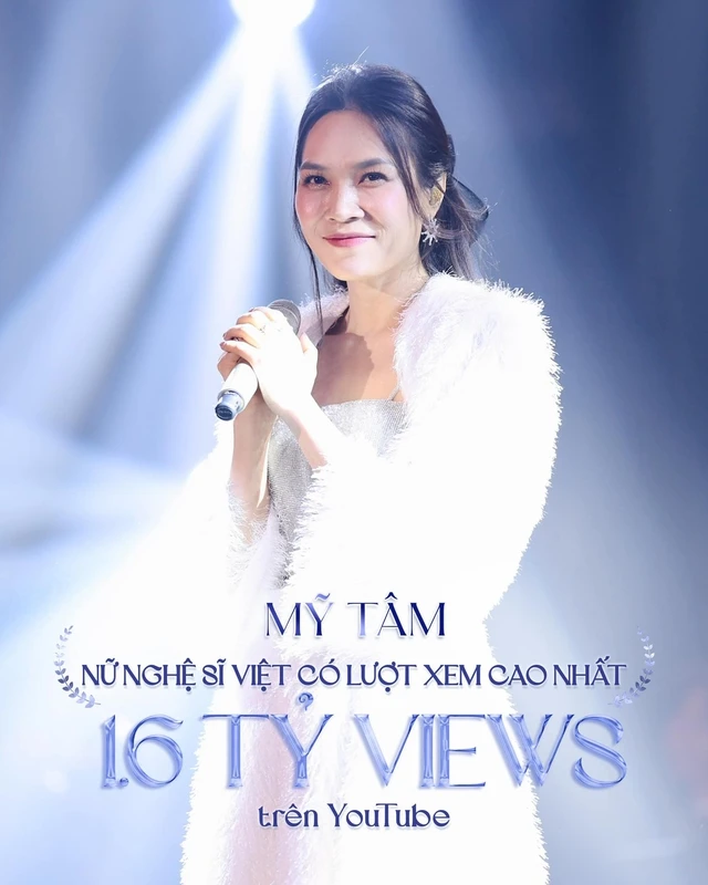 Mỹ Tâm là nữ nghệ sĩ Việt có lượt xem cao nhất trên YouTube